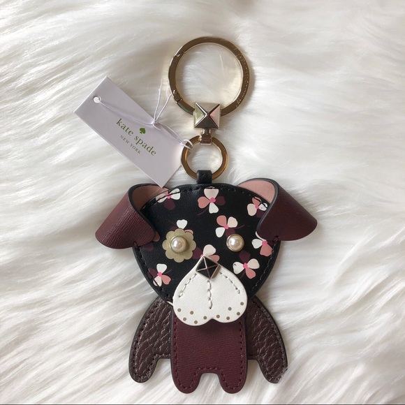 kate spade dog keychain